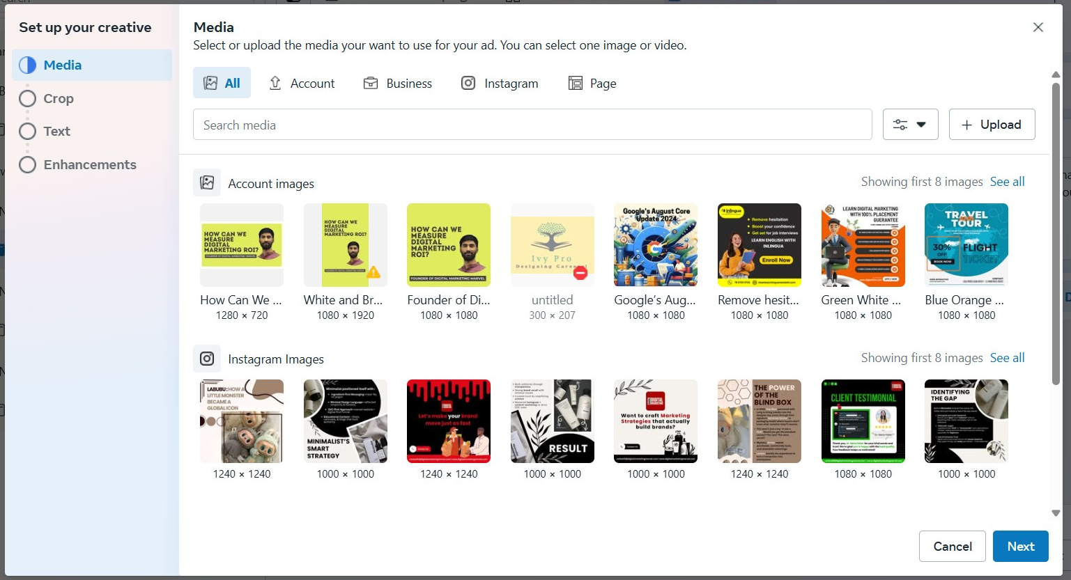 Facebook Ad Designing Creative Assets