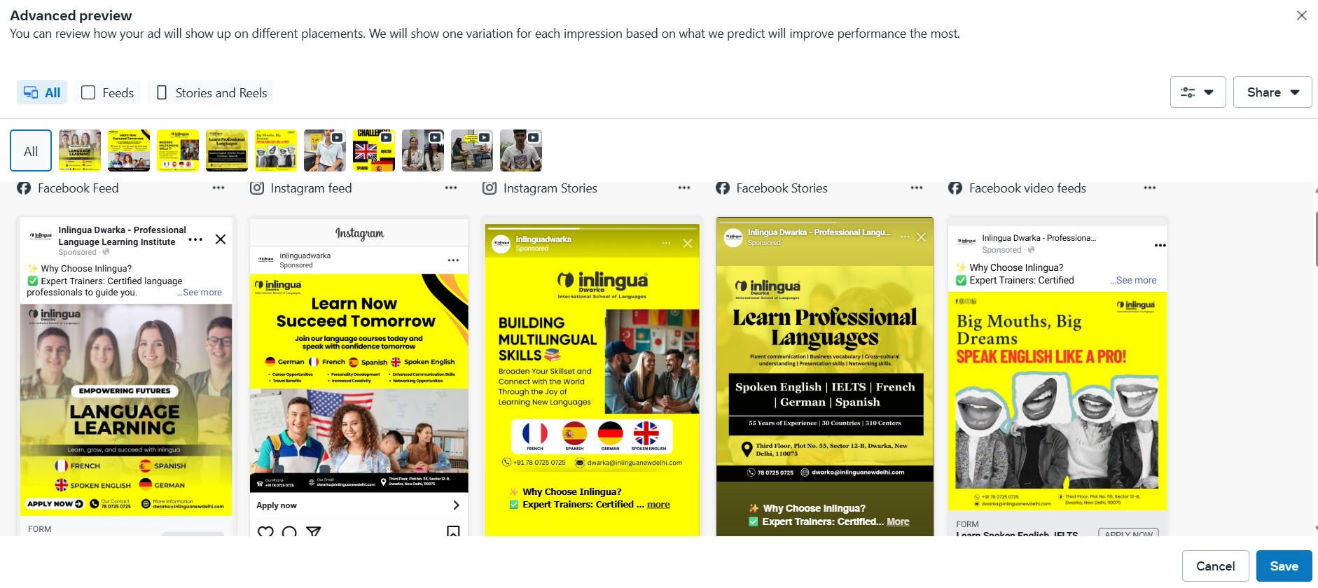 Launching the Facebook Ad Campaign