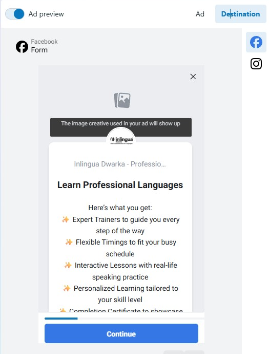 Facebook Ad Lead Ad