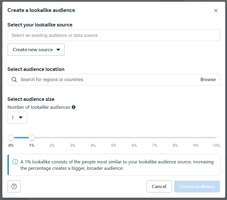 Facebook Ad Lookalike Audiences