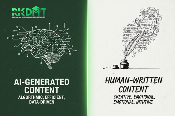 Comparison of AI-Generated vs. Human-Written Content