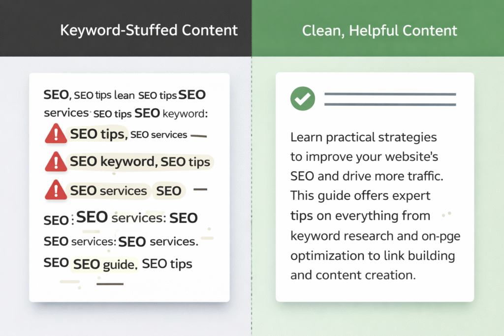 Why keyword stuffing no longer works in SEO- RKDMT