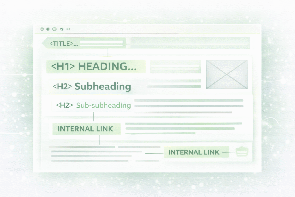 Areas of a webpage where keyword repetition has impact on search rankings - RKDMT