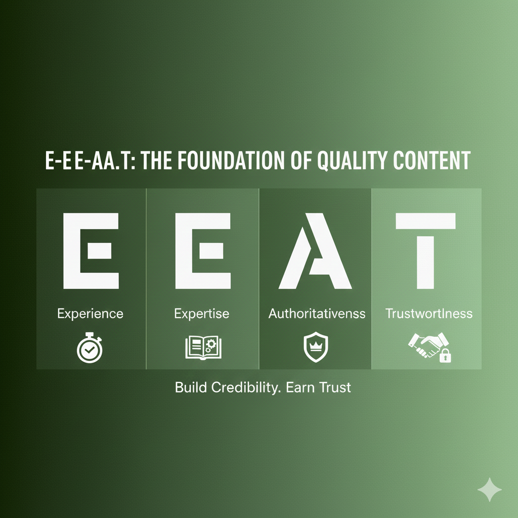 E-E-A-T (Experience, Expertise, Authoritativeness, Trustworthiness)