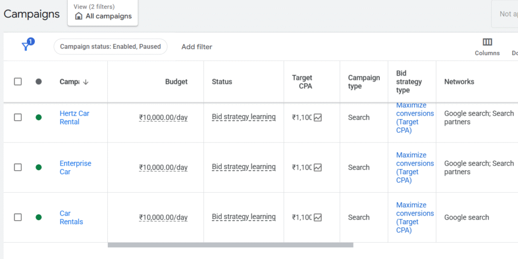 Setting Budget & Bidding - Google Ads