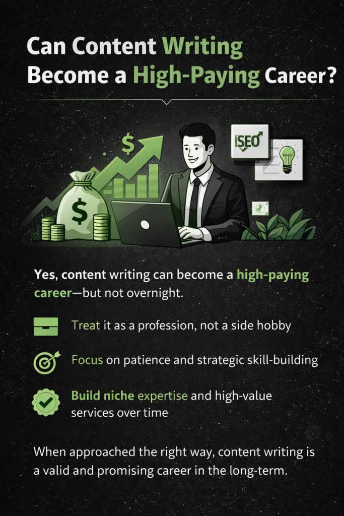 Can content writing become a high paying career? - RKDMT