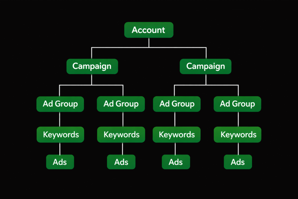 Google ads campaign structure - RKDMT