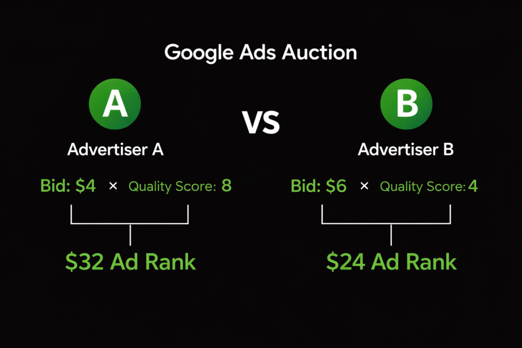 Google ads auction quality score explained - RKDMT