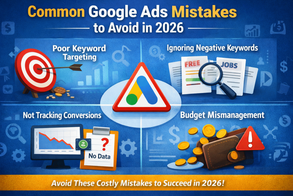 Common google ads mistake to avoid in 2026 - RKDMT