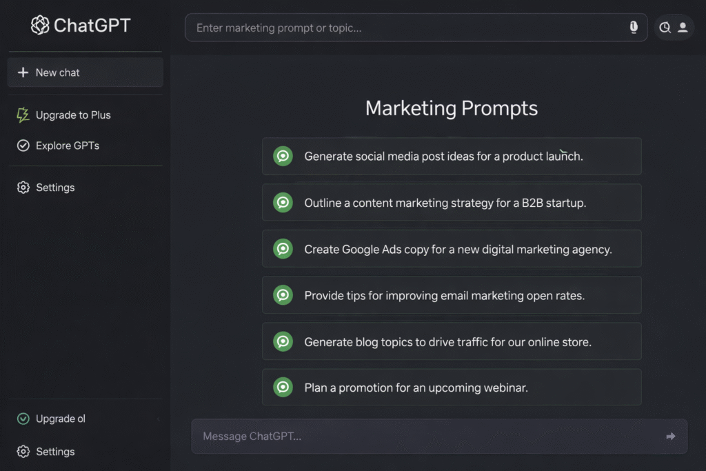 ChatGPT explaining digital marketing basics to help beginners learn faster - RKDMT