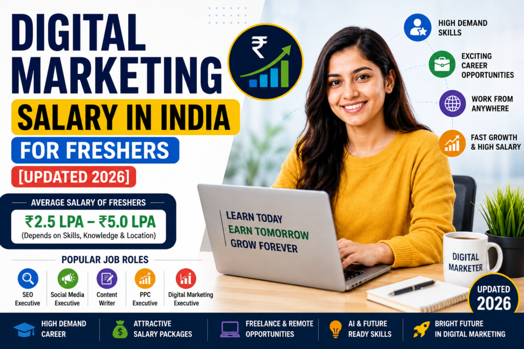 Digital Marketing Salary in India for Freshers [Updated 2026]