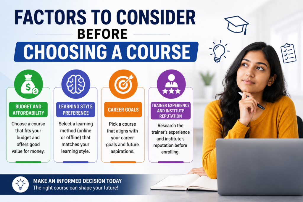 Factors to Consider Before Choosing a Course