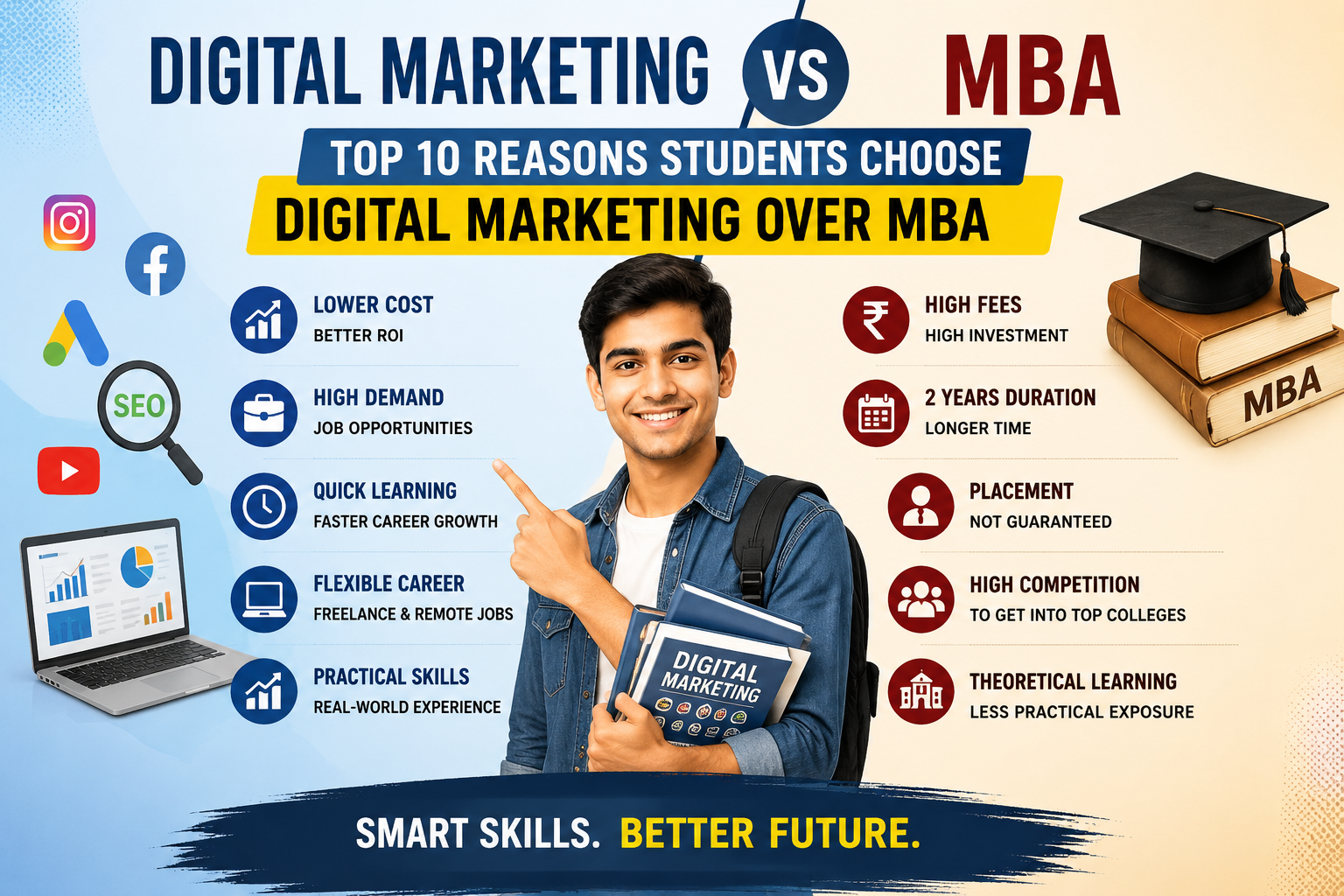 Top 10 Reasons Students Choose Digital Marketing Over MBA