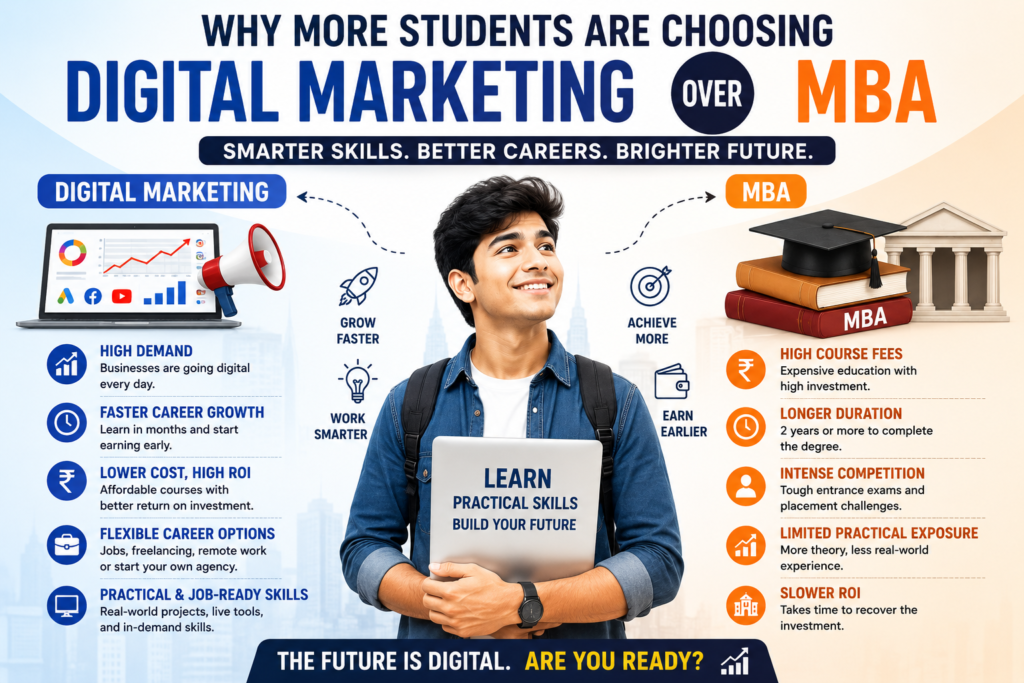 Why More Students Are Choosing Digital Marketing Over MBA