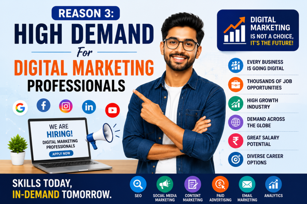 Reason 3: High Demand for Digital Marketing Professionals