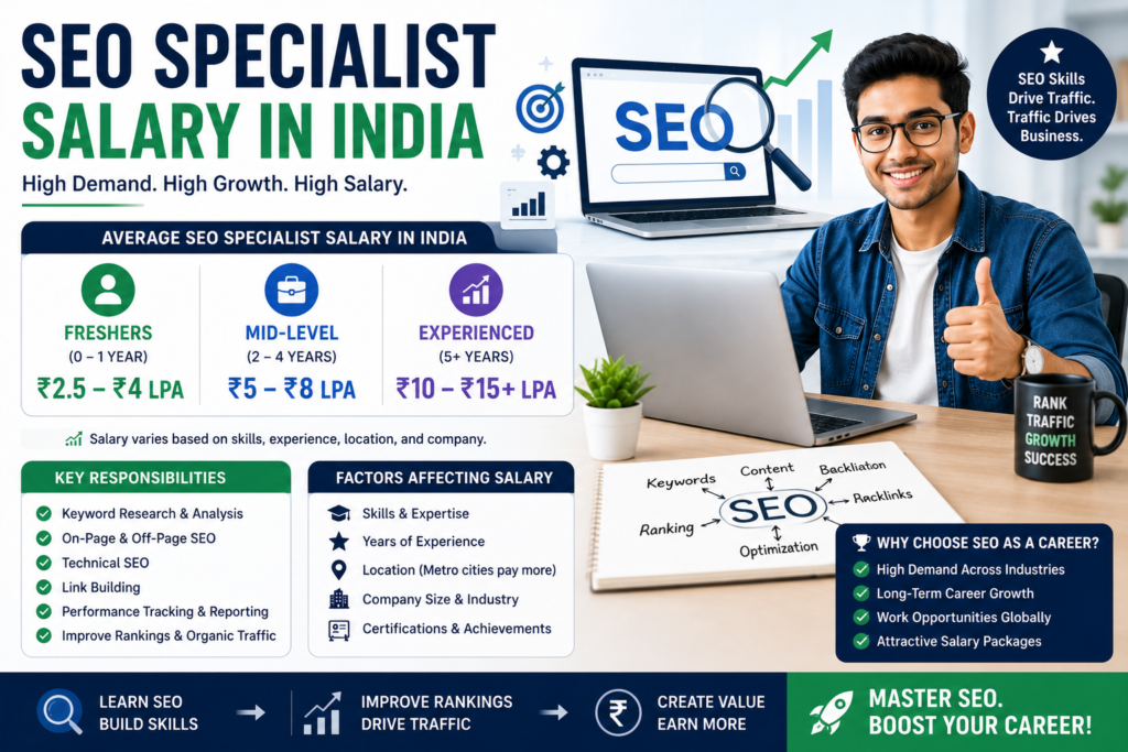 2. SEO Specialist Salary in India
