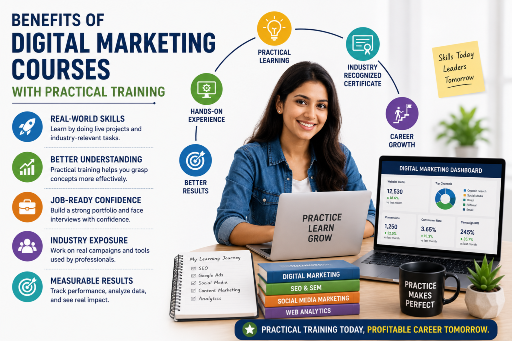Benefits of Digital Marketing Courses with Practical Training